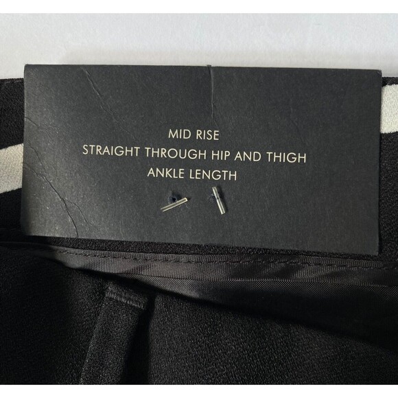 Banana Republic Avery Ankle Pants Womens 4 Long  Multi Striped Crop Trouser New - Picture 13 of 16